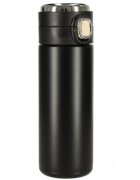 Ikonka Cana termos smart LED cu gura de scurgere 420 ml Black