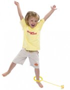 Ikonka Coarda de sarit Hula Hoop cu lumini LED Yellow