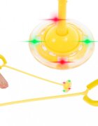 Ikonka Coarda de sarit Hula Hoop cu lumini LED Yellow