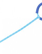 Ikonka Coarda moderna de sarit pe picior pentru copii Hula Hoop cu iluminare led blue