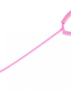 Ikonka Coarda moderna de sarit pe picior pentru copii Hula Hoop cu iluminare led pink