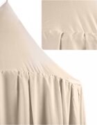 Ikonka Cort baldachin pentru copii suspendat multifunctional pentru patut copii loc de joaca lungime 290 cm diametru cadru 70 cm Beige