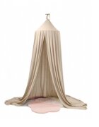 Ikonka Cort baldachin pentru copii suspendat multifunctional pentru patut copii loc de joaca lungime 290 cm diametru cadru 70 cm Beige