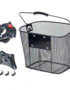 Ikonka Cos bicicleta frontal din aluminiu dimensiune 34.5 x 25 cm Black