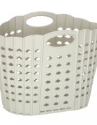 Ikonka Cos de rufe pliabil Grey cu doua manere robuste dimensiune 42 x 24 x 29 cm