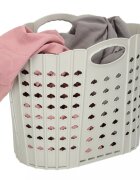 Ikonka Cos de rufe pliabil Grey cu doua manere robuste dimensiune 42 x 24 x 29 cm