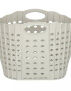 Ikonka Cos de rufe pliabil Grey cu doua manere robuste dimensiune 42 x 24 x 29 cm