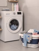 Ikonka Cos de rufe pliabil WhiteBlue spatios si compact din silicon 32L