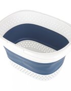 Ikonka Cos de rufe pliabil WhiteBlue spatios si compact din silicon 32L