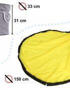 Ikonka Cos organizator pentru jucarii 2 in 1 cu covoras Gri