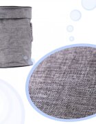 Ikonka Cos organizator pentru jucarii 2 in 1 cu covoras Gri