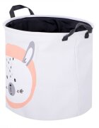 Ikonka Cos rotund pentru depozitare jucarii 35x35 cm White Rabbit