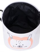 Ikonka Cos rotund pentru depozitare jucarii 35x35 cm White Rabbit
