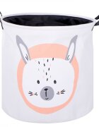 Ikonka Cos rotund pentru depozitare jucarii 35x35 cm White Rabbit