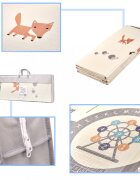 Ikonka Covor educational din spuma XPE pliabil cu doua fete 180x200 City Street
