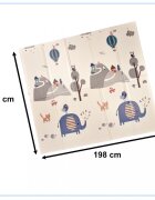 Ikonka Covor educational din spuma XPE pliabil cu doua fete 180x200 City Street