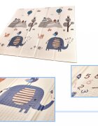 Ikonka Covor educational din spuma XPE pliabil cu doua fete 180x200 City Street