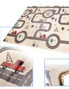 Ikonka Covor educational din spuma XPE pliabil cu doua fete 180x200 City Street