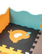 Ikonka Covor tip puzzle pentru copii din spuma EVA flexibila cu 25 piese in husa cu fermoar dimensiune 114 x 1 x 114 cm Cute Animals