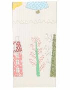 Ikonka Covoras de joaca pliabil cu doua fete Teddy Bears Trees 150 x 200 cm din spuma XPE structura antiderapanta husa de transport inclusa protectie impotriva loviturilor potrivit pentru interior si exterior