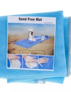 Ikonka Covoras pentru plaja XXL 200x200 cm Blue