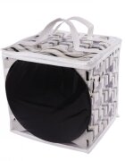 Ikonka Covoras puzzle din spuma cu 36 piese Negru-Gri-Ecru