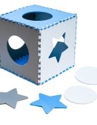 Ikonka Covoras puzzle din spuma cu 8 elemente Blue Gri