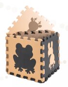 Ikonka Covoras tip puzzle pentru copii cu 9 elemente din spuma eva dimensiune 85 x 85 cm bejmaro