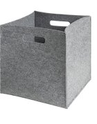 Ikonka Cutie depozitare jucarii Grey din pasla dimensiuni 31x31cm