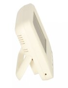Ikonka Higrometru de uz casnic cu functie de Termometru si Ceas afisaj LCD dimensiune 8.5 x 7.8 x 2.8 cm