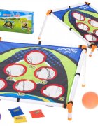 Ikonka Joc de indemanare pentru copii aruncare la tinta cu 3 saculeti si 3 bile dimensiune 71 x 36.5 cm