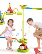 Ikonka Joc distractiv de agilitate 5-in-1 pentru copii Ladybug de interiosexterior cu Telecomanda pentru ajustarea ritmului de joaca efecte sonore