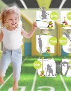 Ikonka Joc distractiv de agilitate 5-in-1 pentru copii Ladybug de interiosexterior cu Telecomanda pentru ajustarea ritmului de joaca efecte sonore
