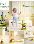 Ikonka Joc distractiv de agilitate 5-in-1 pentru copii Ladybug de interiosexterior cu Telecomanda pentru ajustarea ritmului de joaca efecte sonore