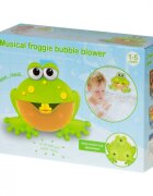 Ikonka Jucarie baie muzicala generatoare de spuma Green Frog