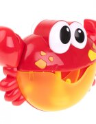 Ikonka Jucarie de baie pentru copii model muzical red crab generator de spuma din sapun dimensiune 25 x 20 cm