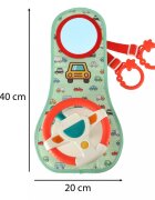 Ikonka Jucarie interactiva pentru bebelusi Volan cu lumini sunete si activitati multiple dimensiune 40 x 20 cm Easier Drive