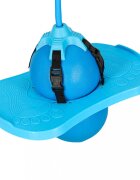 Ikonka Jumper de sarituri si echilibru pentru copii cu placa antiderapanta si pompa inclusa inaltime 70 cm Pogo Blue