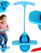 Ikonka Jumper de sarituri si echilibru pentru copii cu placa antiderapanta si pompa inclusa inaltime 70 cm Pogo Blue