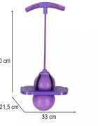 Ikonka Jumper de sarituri si echilibru pentru copii cu placa antiderapanta si pompa inclusa inaltime 70 cm Pogo Purple