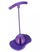 Ikonka Jumper de sarituri si echilibru pentru copii cu placa antiderapanta si pompa inclusa inaltime 70 cm Pogo Purple