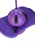 Ikonka Jumper de sarituri si echilibru pentru copii cu placa antiderapanta si pompa inclusa inaltime 70 cm Pogo Purple