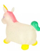 Ikonka Jumper gonflabil pentru copii Unicorn din cauciuc moale si flexibil dimensiune 47 x 60 x 22cm cu pompa inclusa