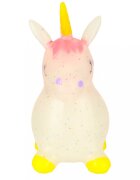 Ikonka Jumper gonflabil pentru copii Unicorn din cauciuc moale si flexibil dimensiune 47 x 60 x 22cm cu pompa inclusa
