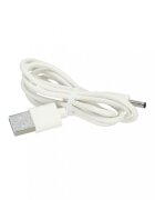 Ikonka Lampa de noptiera pentru copii white Kitty realizata din silicon cu 2 moduri de iluminare cronometru baterie 1200 mAh usb dimensiune 15 x 11 x 10 cm