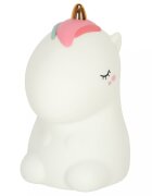 Ikonka Lampa de veghe pentru copii cu USB Unicorn White