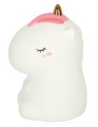 Ikonka Lampa de veghe pentru copii cu USB Unicorn White