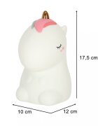 Ikonka Lampa de veghe pentru copii cu USB Unicorn White