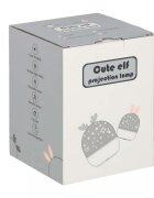 Ikonka Lampa de veghe pentru copii Rabbit dimensiune 12 x 16.5 cm rotativa cu telecomanda 6 melodii tematice lumina led si 6 seturi de folii interschimbabile