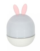 Ikonka Lampa de veghe pentru copii Rabbit dimensiune 12 x 16.5 cm rotativa cu telecomanda 6 melodii tematice lumina led si 6 seturi de folii interschimbabile